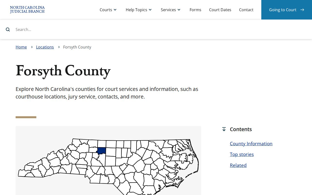 Forsyth County criminal court case services for District 31