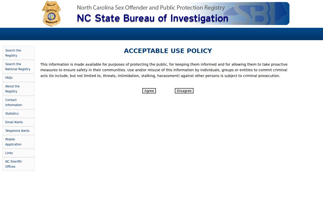 Forsyth County sex offender search in the North Carolina registry